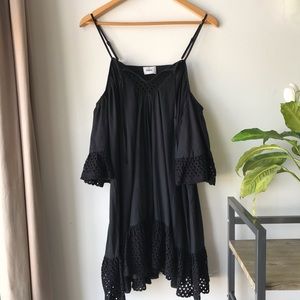 Black off the shoulder dress